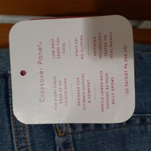 Isabel maternity jean shorts - Picture 7 of 8